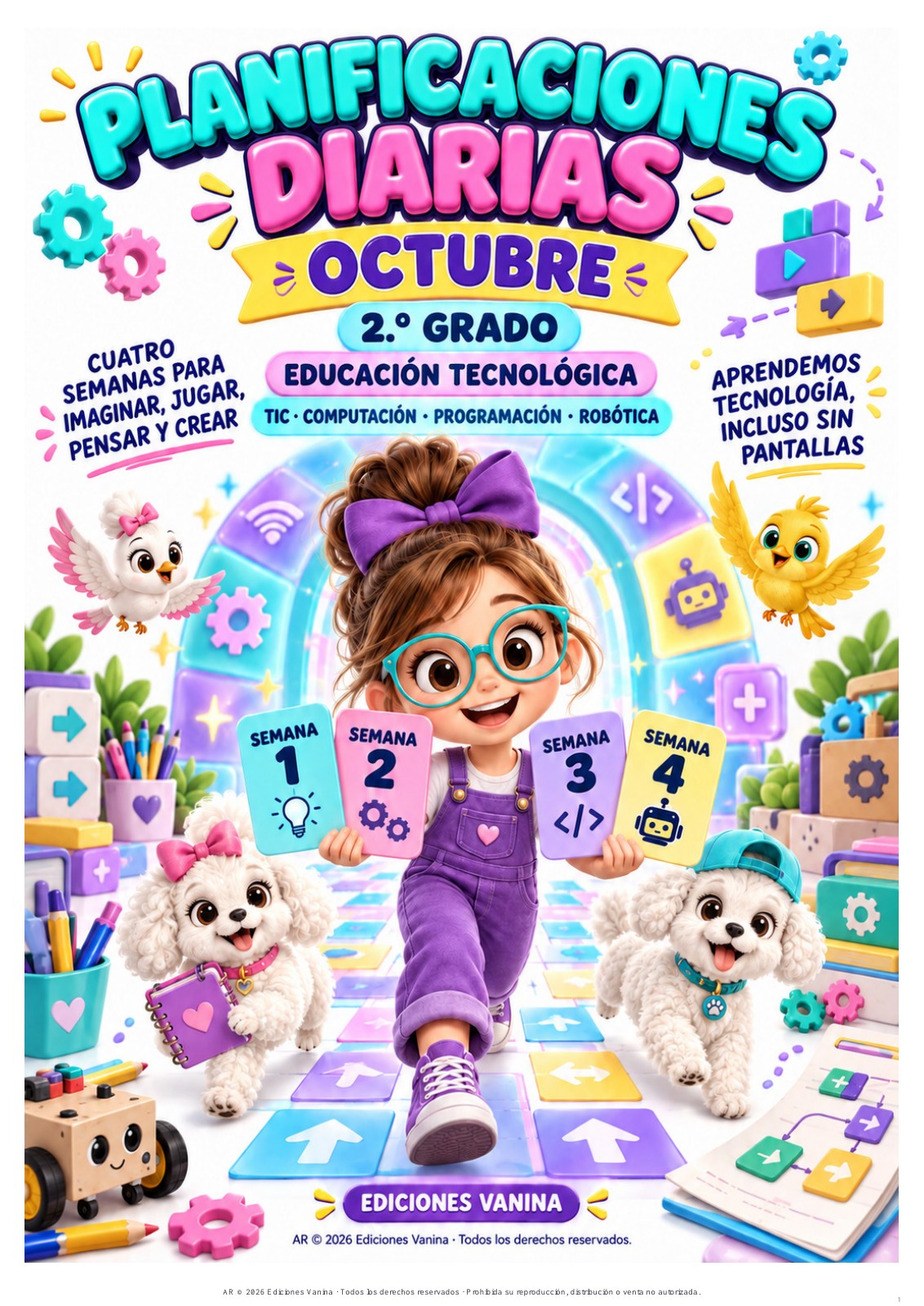 Portada de Clases listas de octubre · 2.º grado