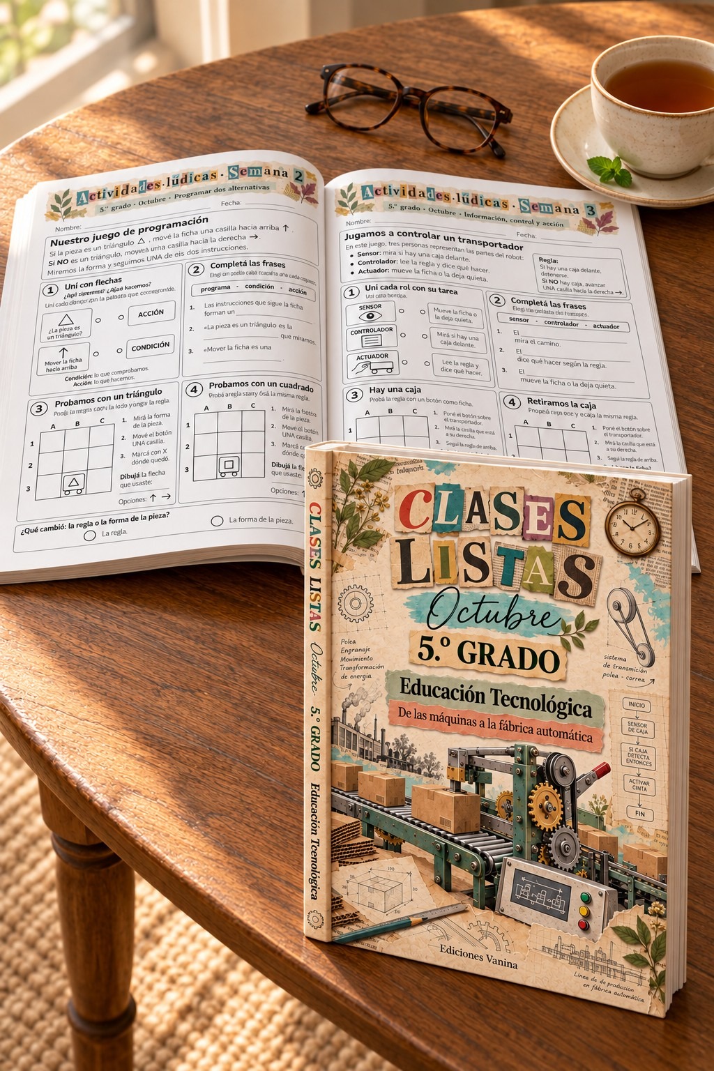 Portada de Clases listas de octubre · 5.º grado