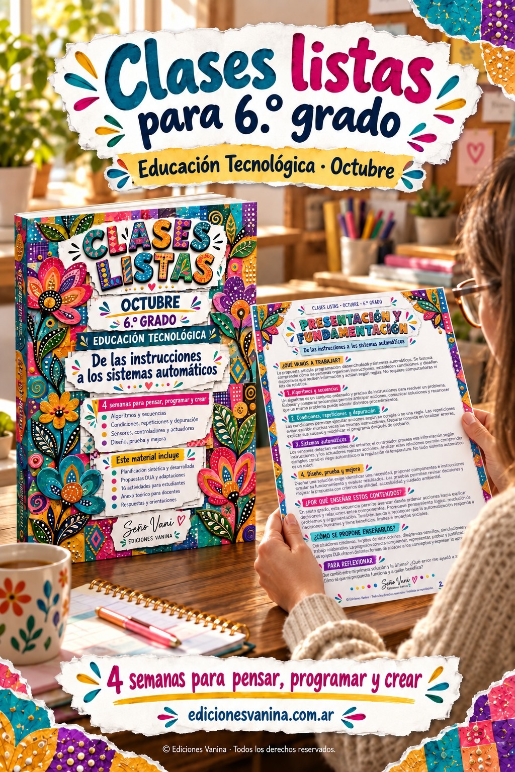 Portada de Clases listas de octubre · 6.º grado